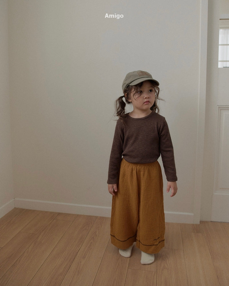 韓國童裝 26秋| AM37 Wide Pants 長褲 (80-120)