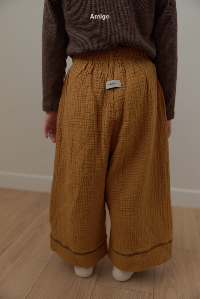 韓國童裝 26秋| AM37 Wide Pants 長褲 (80-120)