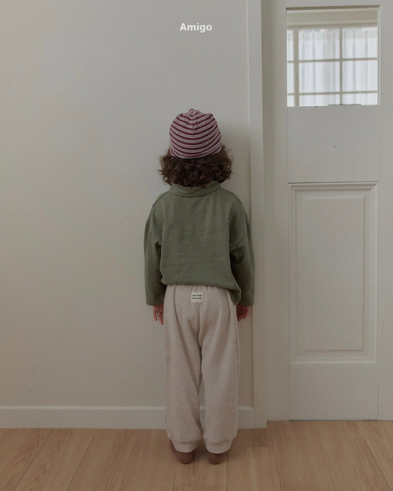 韓國童裝 26秋| AM36 Haute Waffle Pants 長褲 (80-120)