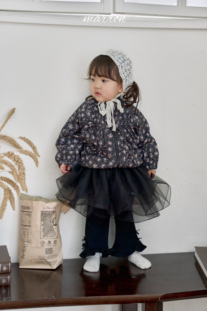 韓國童裝 26秋| MA24 Ribbon Mesh Skirt 裙子