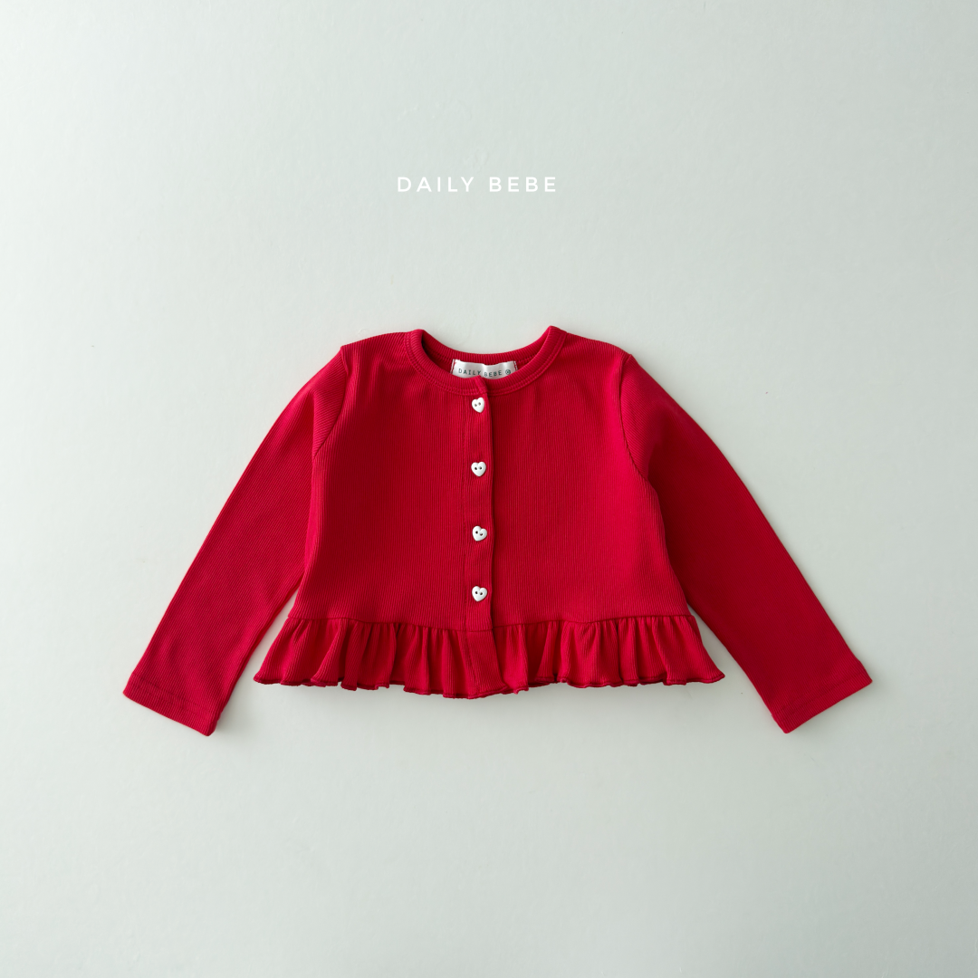 韓國童裝 26秋| DD05 Frill Cardigan 外套