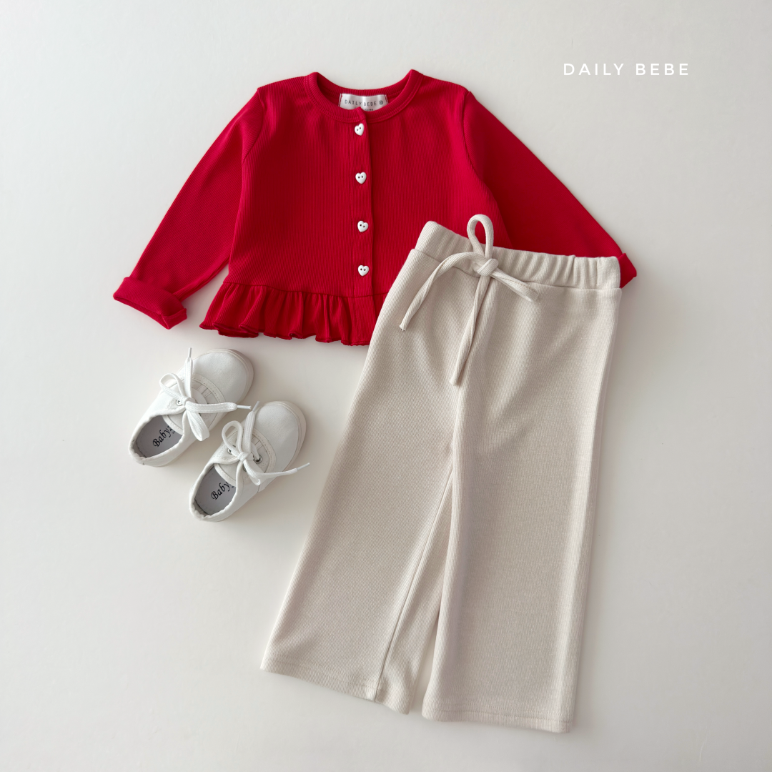 韓國童裝 26秋| DD36 Knit Wide Pants 長褲