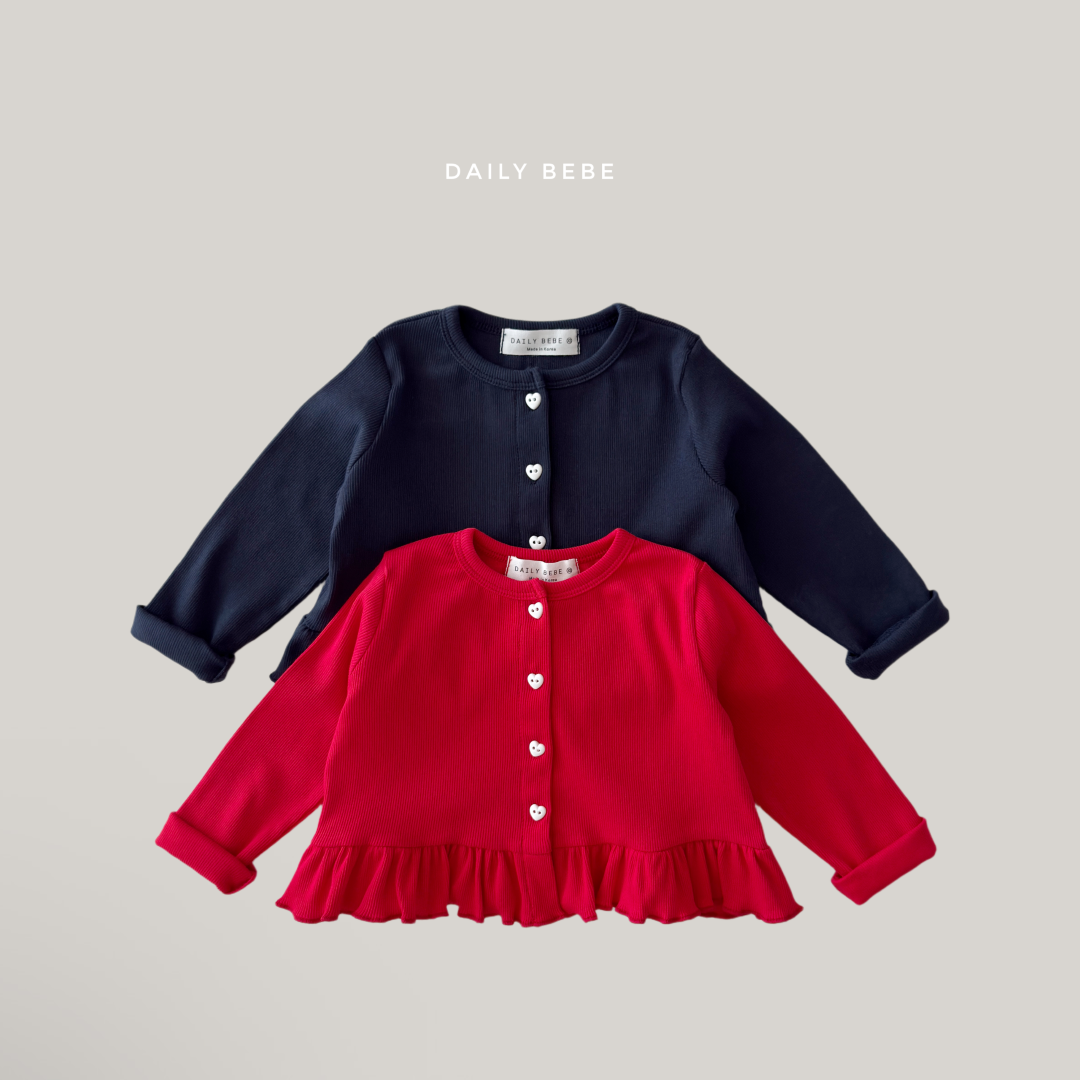 韓國童裝 26秋| DD05 Frill Cardigan 外套