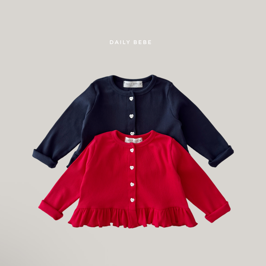 韓國童裝 26秋| DD05 Frill Cardigan 外套