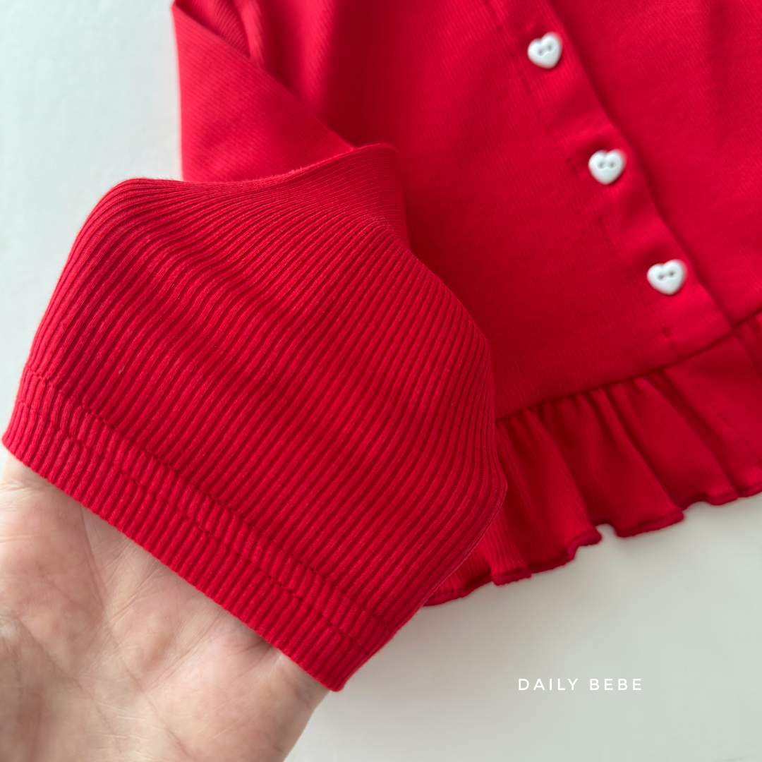 韓國童裝 26秋| DD05 Frill Cardigan 外套