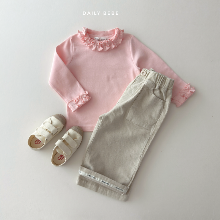韓國童裝 26秋| DD26 Frill Sharrr Tee 上衣
