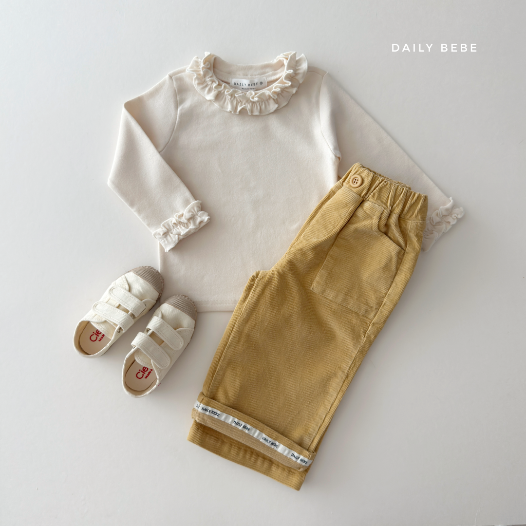 韓國童裝 26秋| DD46 Corduroy Wide Pants 長褲