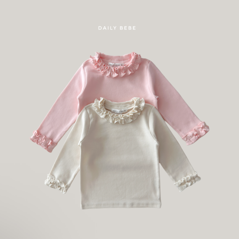 韓國童裝 26秋| DD26 Frill Sharrr Tee 上衣
