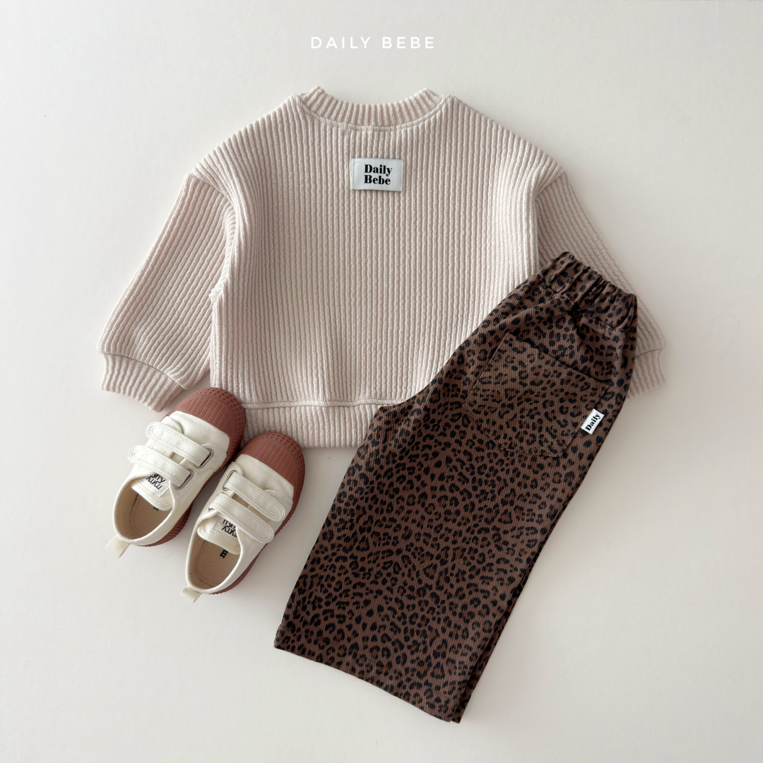 韓國童裝 26秋| DD45 Leopard Pants 長褲