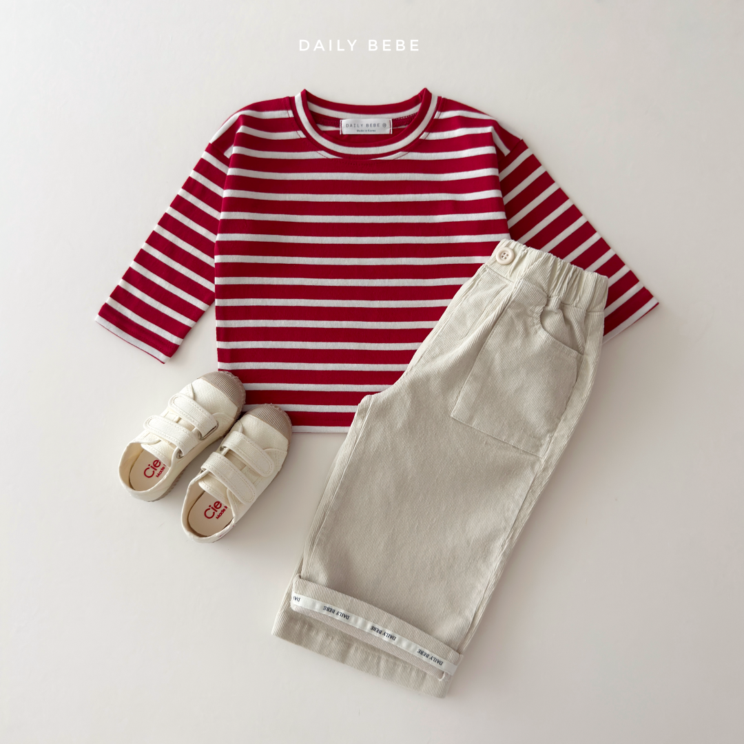 韓國童裝 26秋| DD46 Corduroy Wide Pants 長褲