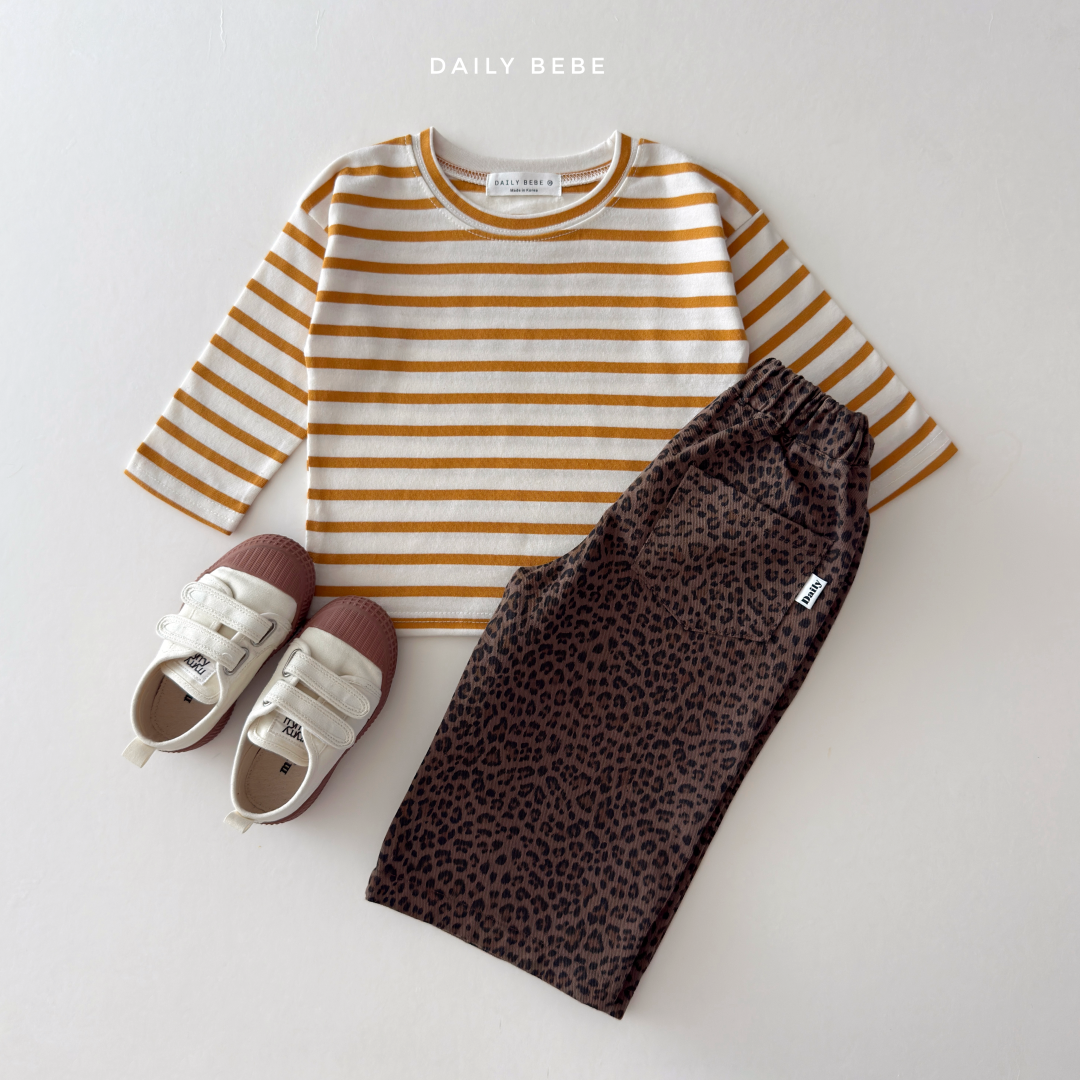 韓國童裝 26秋| DD45 Leopard Pants 長褲