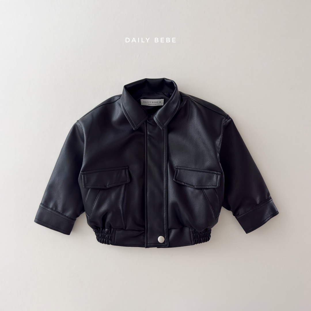 韓國童裝 26秋| DD09 Leather Jacket 外套