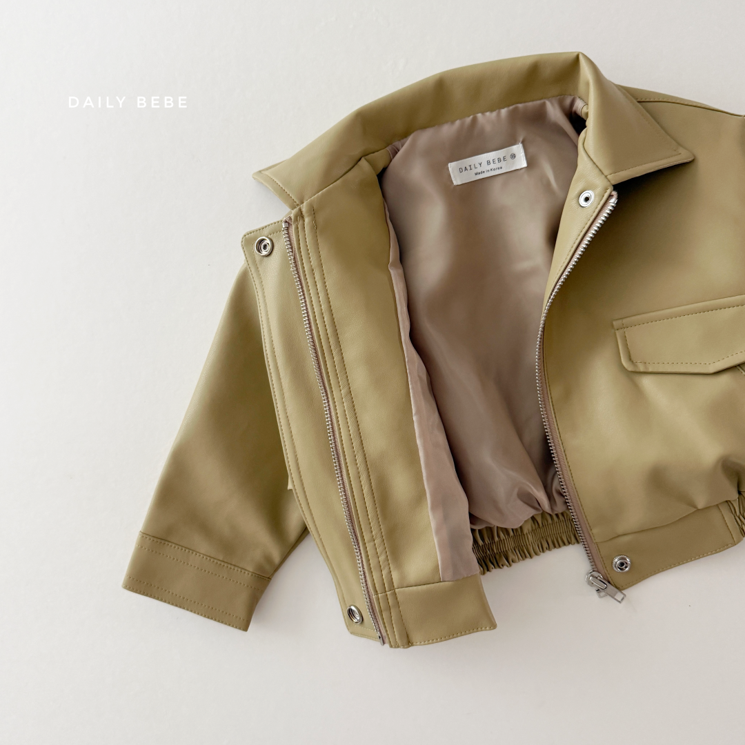 韓國童裝 26秋| DD09 Leather Jacket 外套