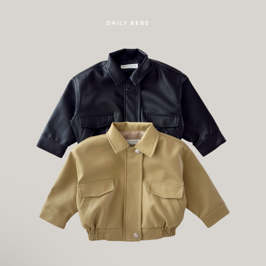 韓國童裝 26秋| DD09 Leather Jacket 外套