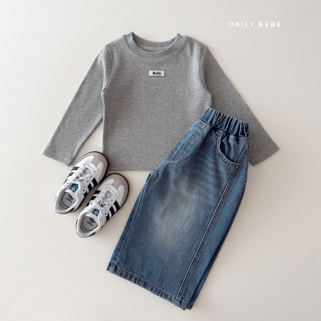 韓國童裝 26秋| DD16 DD Plain Tee 上衣