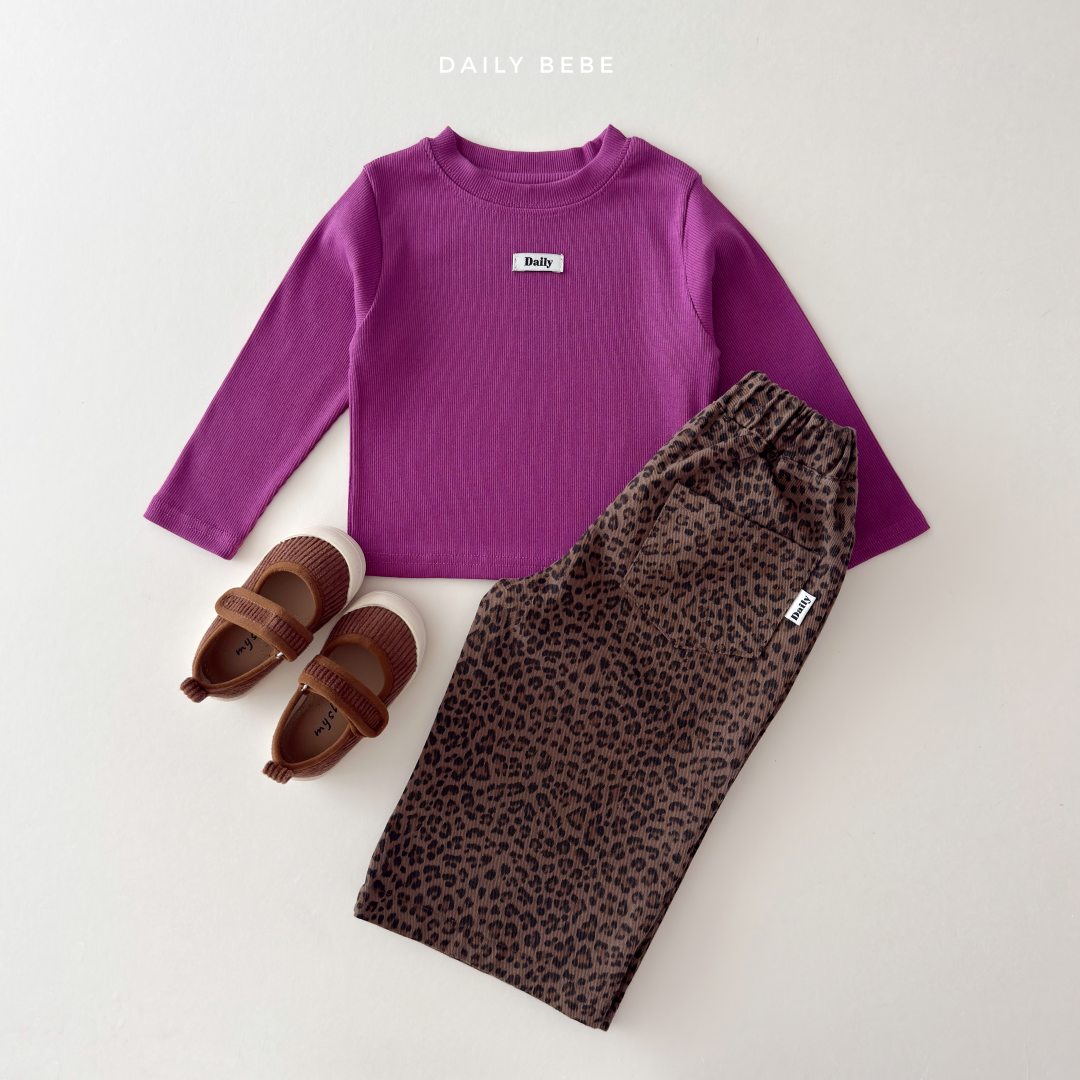 韓國童裝 26秋| DD45 Leopard Pants 長褲