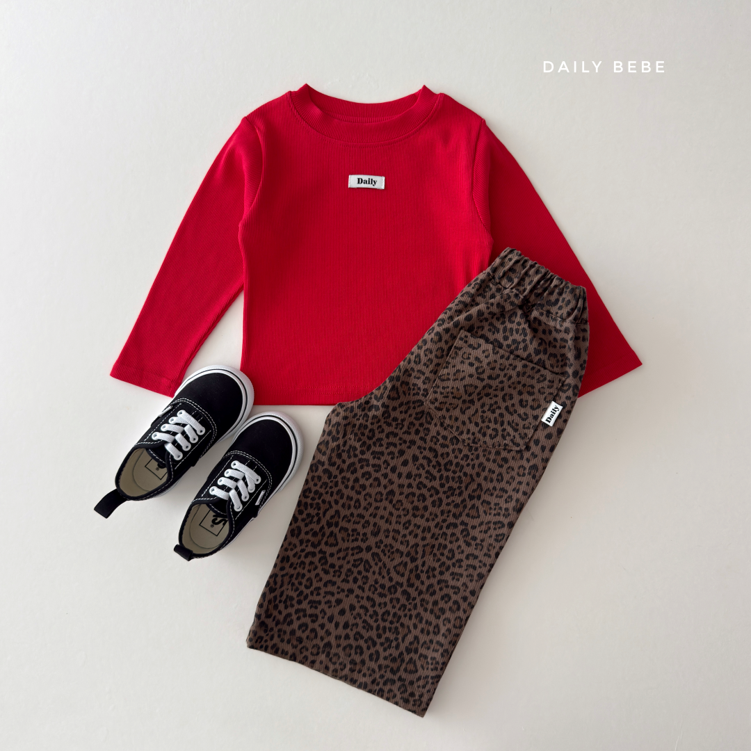 韓國童裝 26秋| DD45 Leopard Pants 長褲