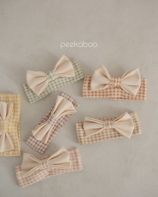PEEKABOO 韓國正品 | PP24113 SQUARE RIBBON HAIRBAND - FLO | FLOWERKKOCH 