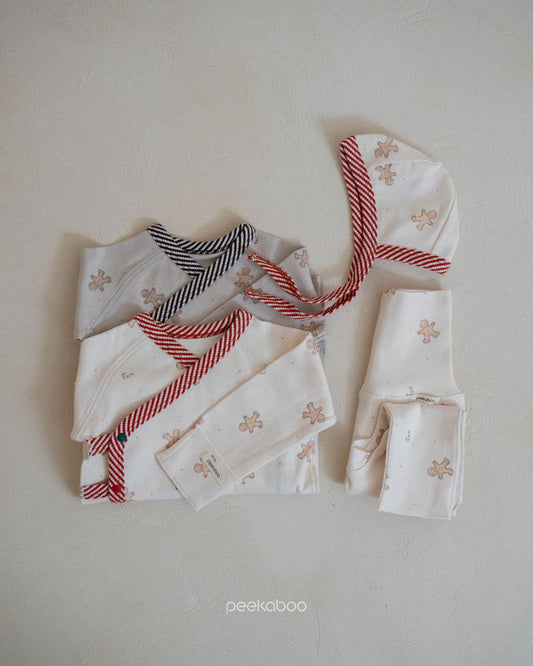 PEEKABOO 韓國正品 | PP24402 GINGERBREAD NEWBORN SET (0-3M) - FLO | FLOWERKKOCH 