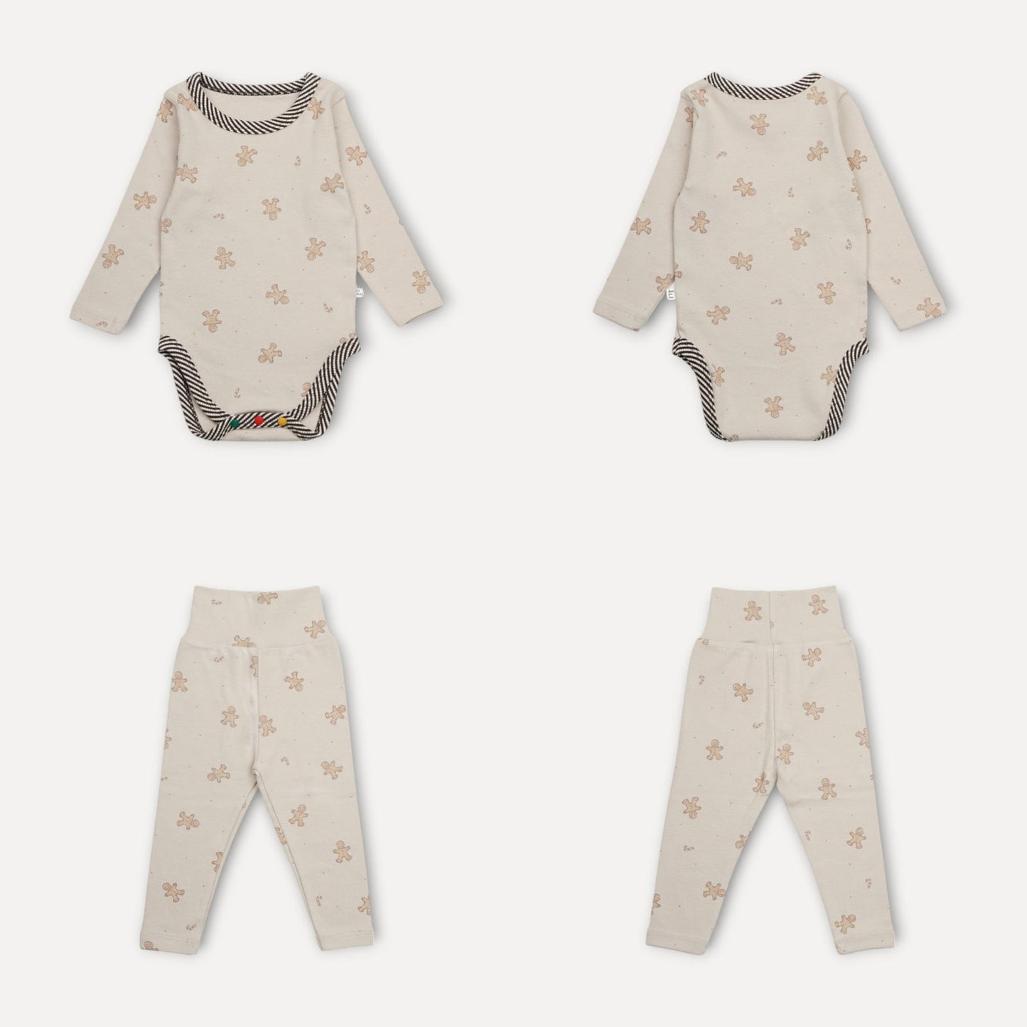 PEEKABOO 韓國正品 | PP24403 GINGERBREAD SUIT SET (6M/12M/18M) - FLO | FLOWERKKOCH 