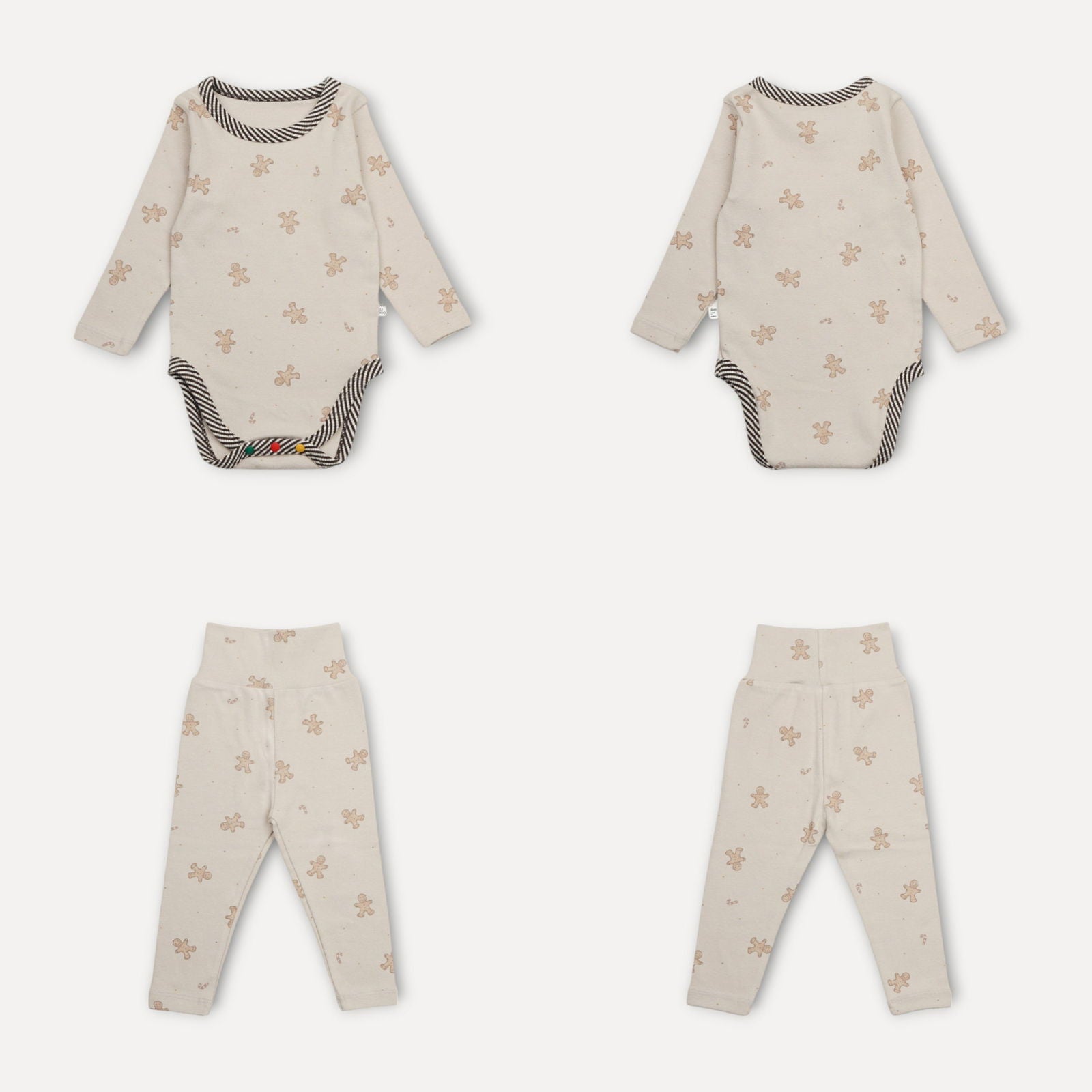 PEEKABOO 韓國正品 | PP24403 GINGERBREAD SUIT SET (6M/12M/18M) - FLO | FLOWERKKOCH 