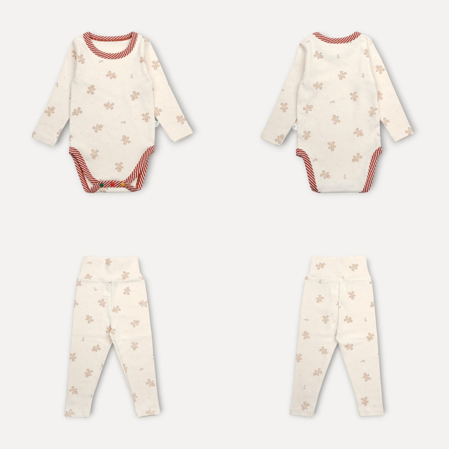 PEEKABOO 韓國正品 | PP24403 GINGERBREAD SUIT SET (6M/12M/18M) - FLO | FLOWERKKOCH 