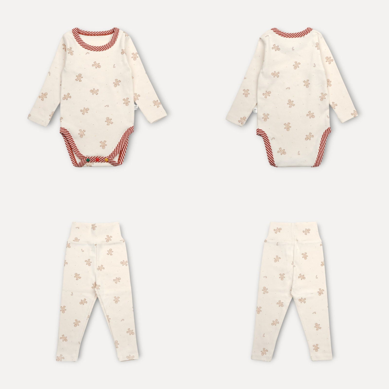 PEEKABOO 韓國正品 | PP24403 GINGERBREAD SUIT SET (6M/12M/18M) - FLO | FLOWERKKOCH 