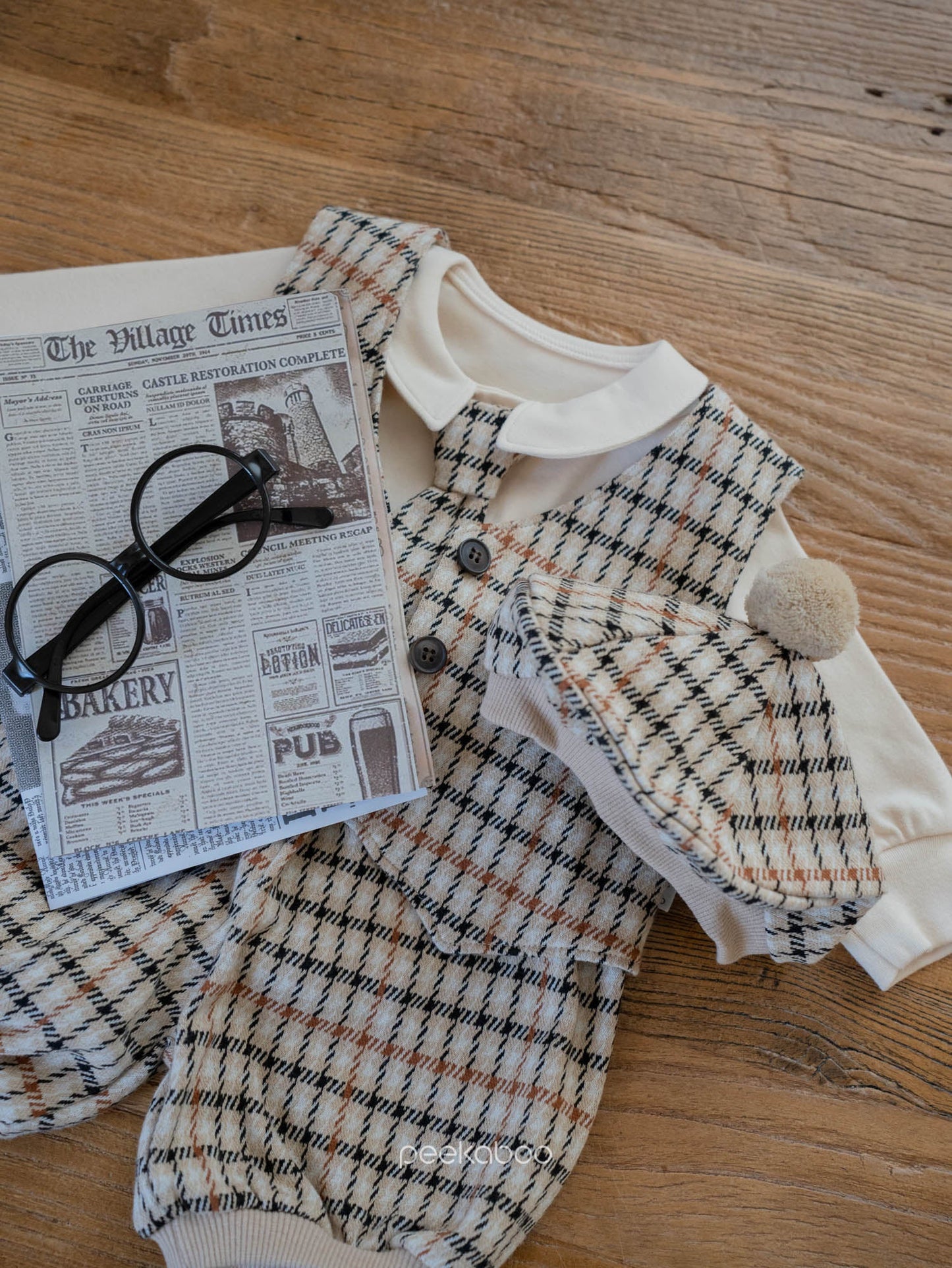 PEEKABOO 韓國正品 | PP24417 SHERLOCK SET (6M/12M/18M) - FLO | FLOWERKKOCH 