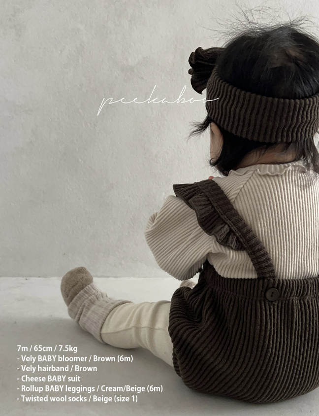 PEEKABOO 韓國正品 | PP24424 CHEESE SUIT (6M/12M/18M) - FLO | FLOWERKKOCH 
