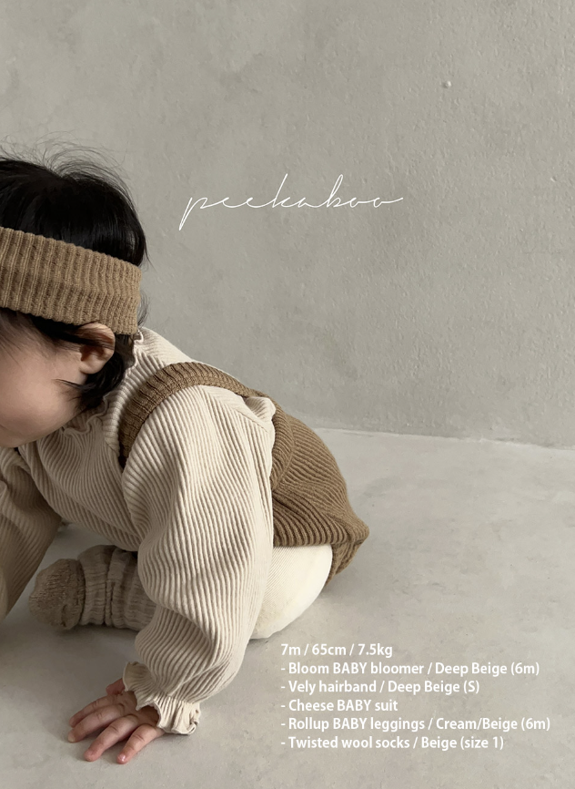PEEKABOO 韓國正品 | PP24424 CHEESE SUIT (6M/12M/18M) - FLO | FLOWERKKOCH 