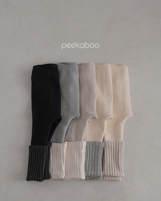 PEEKABOO 韓國正品 | PP24425 ROLLUP LEGGINGS (6M/12M) - FLO | FLOWERKKOCH 
