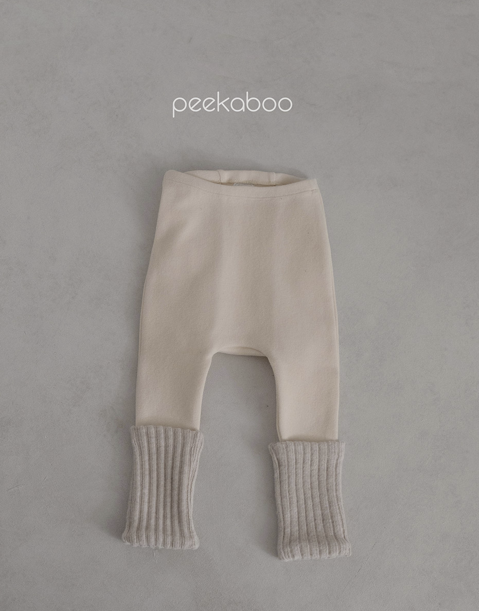 PEEKABOO 韓國正品 | PP24425 ROLLUP LEGGINGS (6M/12M) - FLO | FLOWERKKOCH 