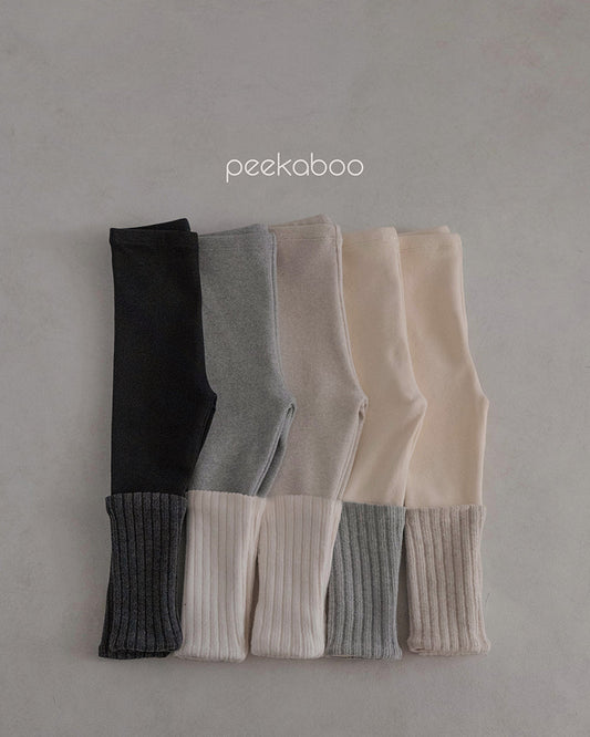 PEEKABOO 韓國正品 | PP24426 ROLLUP LEGGINGS (XS-JL) - FLO | FLOWERKKOCH 