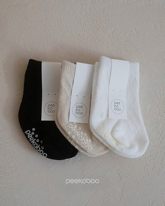 PEEKABOO 韓國正品 | PP25213 Dia Socks Set of 3