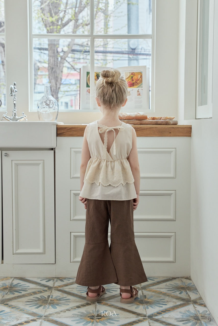 韓國童裝 26夏| RO07 Rose Embroidery Blouse (90-120cm)