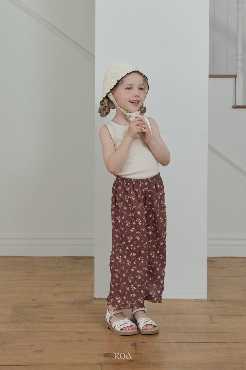 韓國童裝 26夏| RO32 Vintage Bloom Pants (90-120cm)