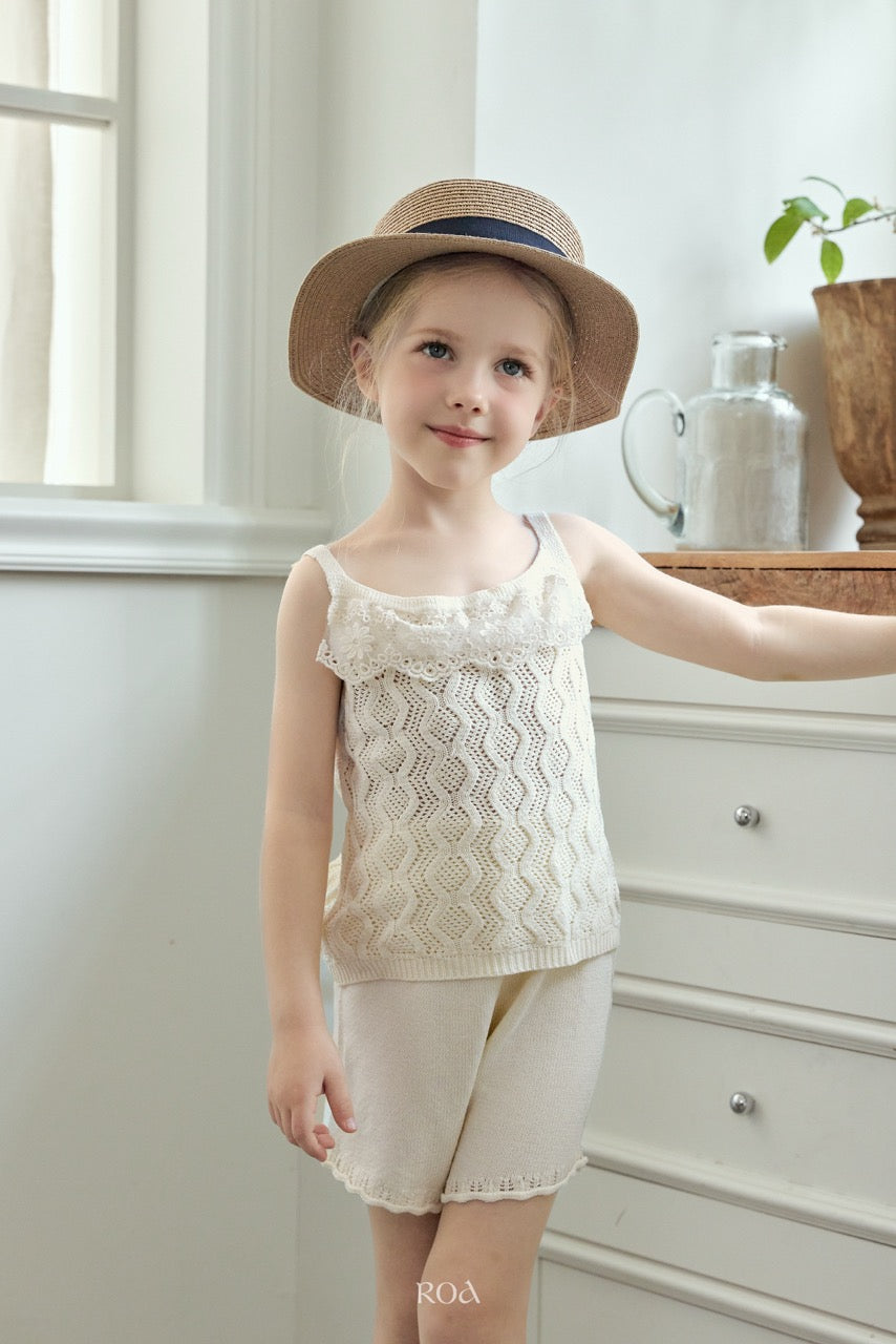 韓國童裝 26夏| RO06 Pony Knit Shorts Set (90-120cm)