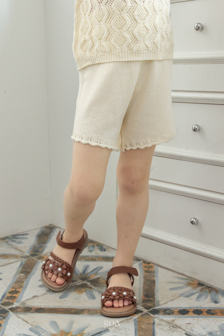 韓國童裝 26夏| RO06 Pony Knit Shorts Set (90-120cm)