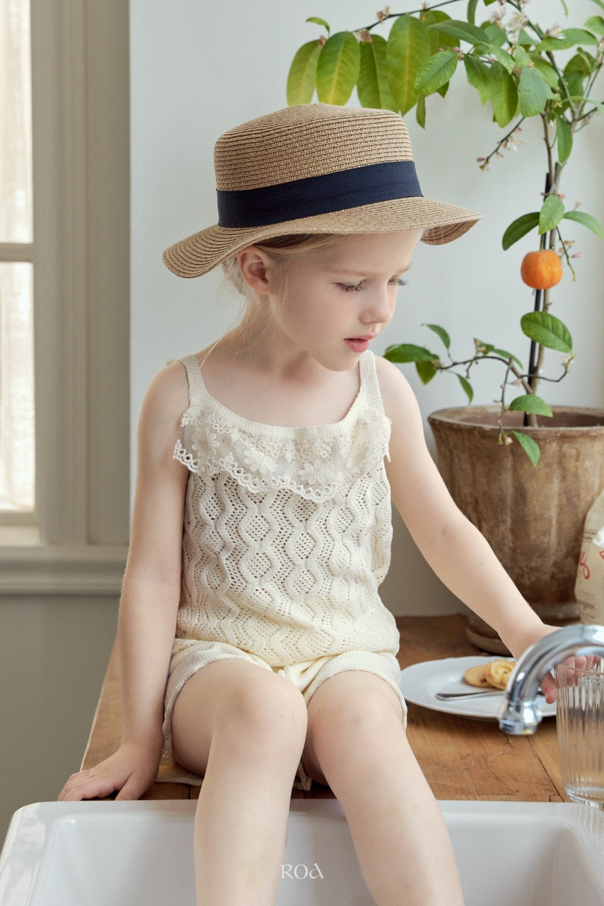 韓國童裝 26夏| RO06 Pony Knit Shorts Set (90-120cm)