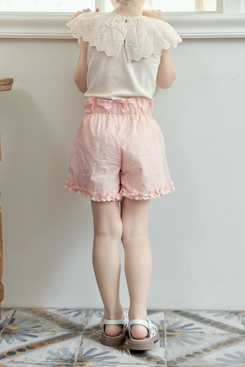 韓國童裝 26夏| RO29 Rosy Ribbon Pants (90-120cm)