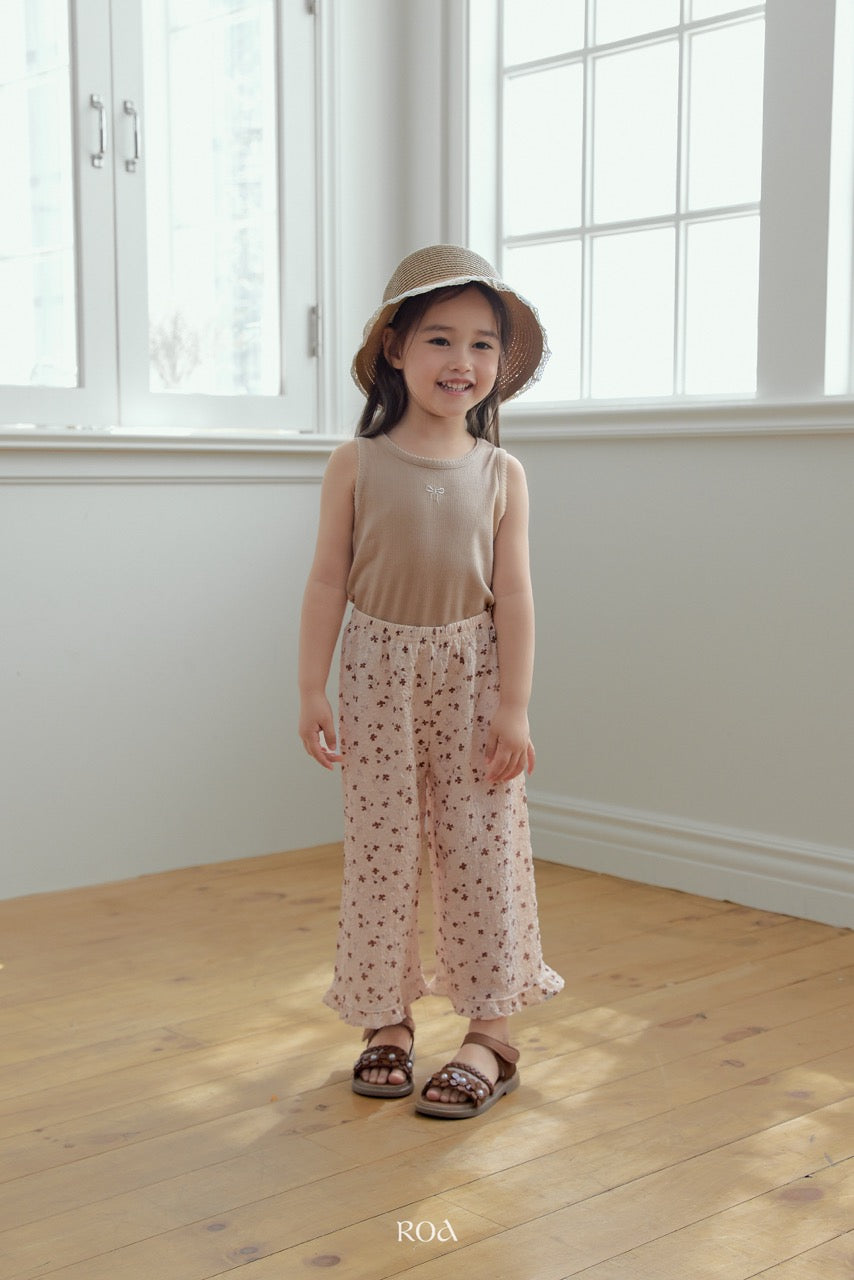 韓國童裝 26夏| RO32 Vintage Bloom Pants (90-120cm)