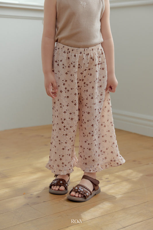 韓國童裝 26夏| RO32 Vintage Bloom Pants (90-120cm)