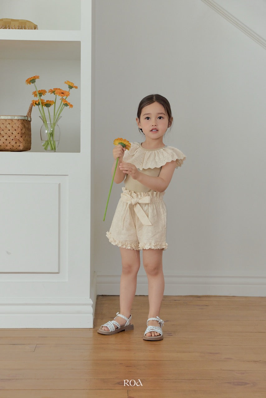 韓國童裝 26夏| RO29 Rosy Ribbon Pants (90-120cm)