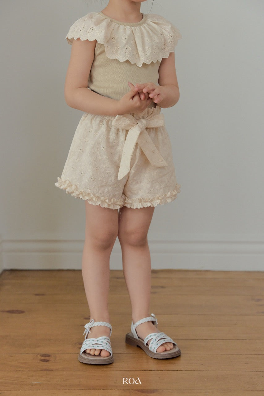 韓國童裝 26夏| RO29 Rosy Ribbon Pants (90-120cm)