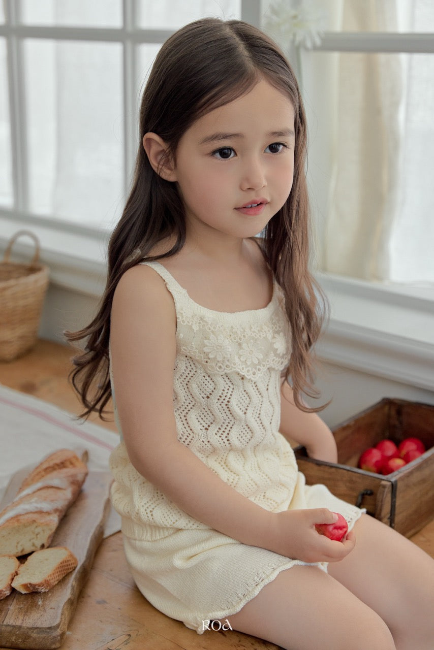 韓國童裝 26夏| RO06 Pony Knit Shorts Set (90-120cm)