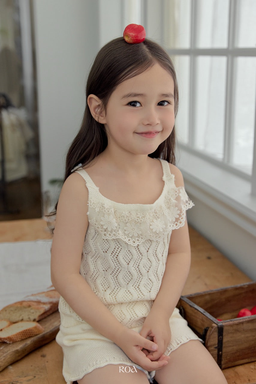 韓國童裝 26夏| RO06 Pony Knit Shorts Set (90-120cm)