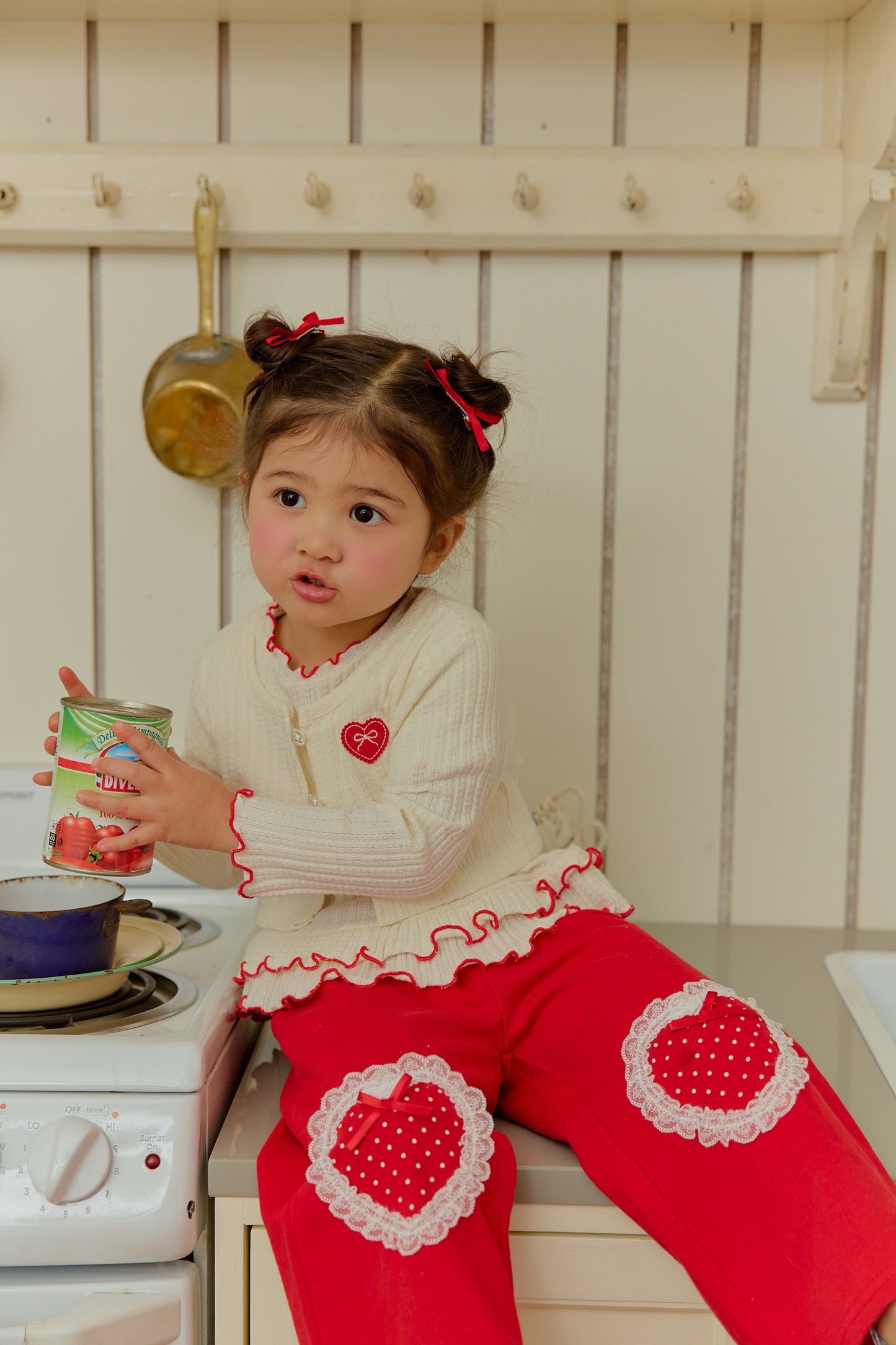 韓國童裝 26春 | SE30 圓點心褲 (90~130cm)