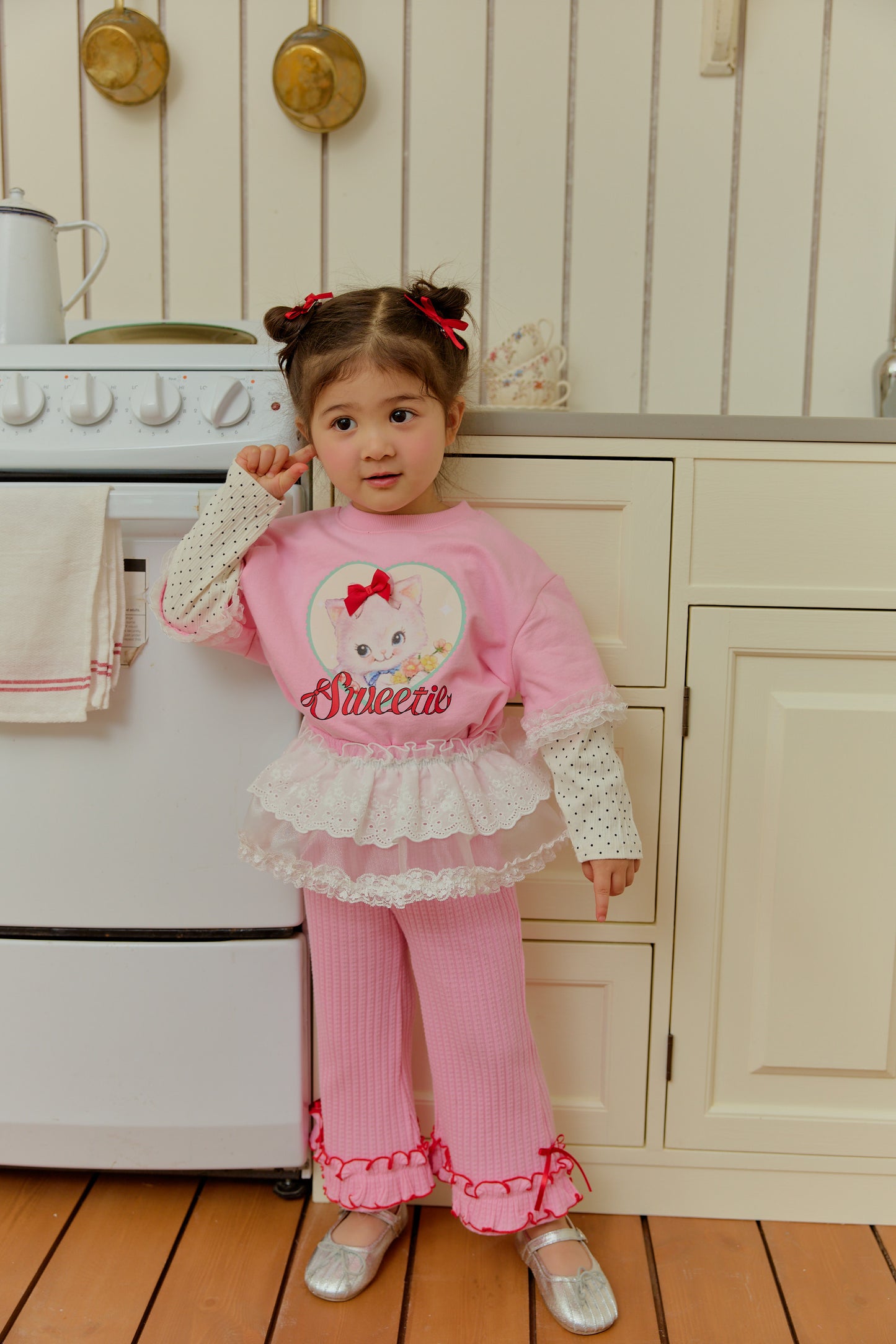 韓國童裝 26春 | SE44 鏤空蕾絲裙 (90~130cm)