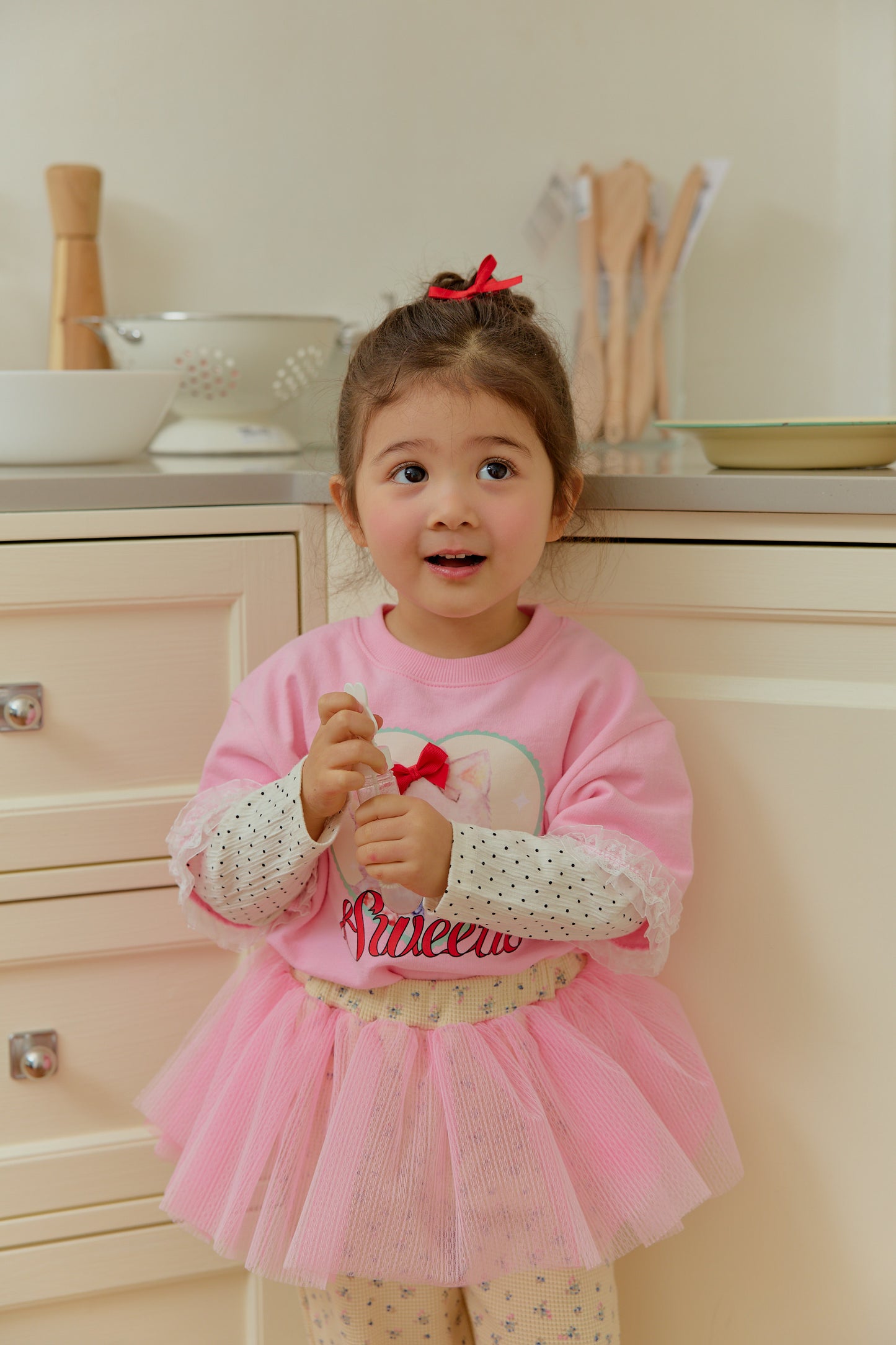 韓國童裝 26春 | SE26 Lace裙擺長褲 (90~130cm)