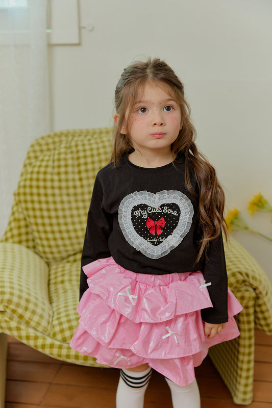 韓國童裝 26春 | SE36 Ribbon粉色裙 (90~130cm)